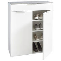 SCHUHSCHRANK Grau, Weiß  - Weiß/Grau, Design, Holzwerkstoff (90/108/35cm) - Carryhome