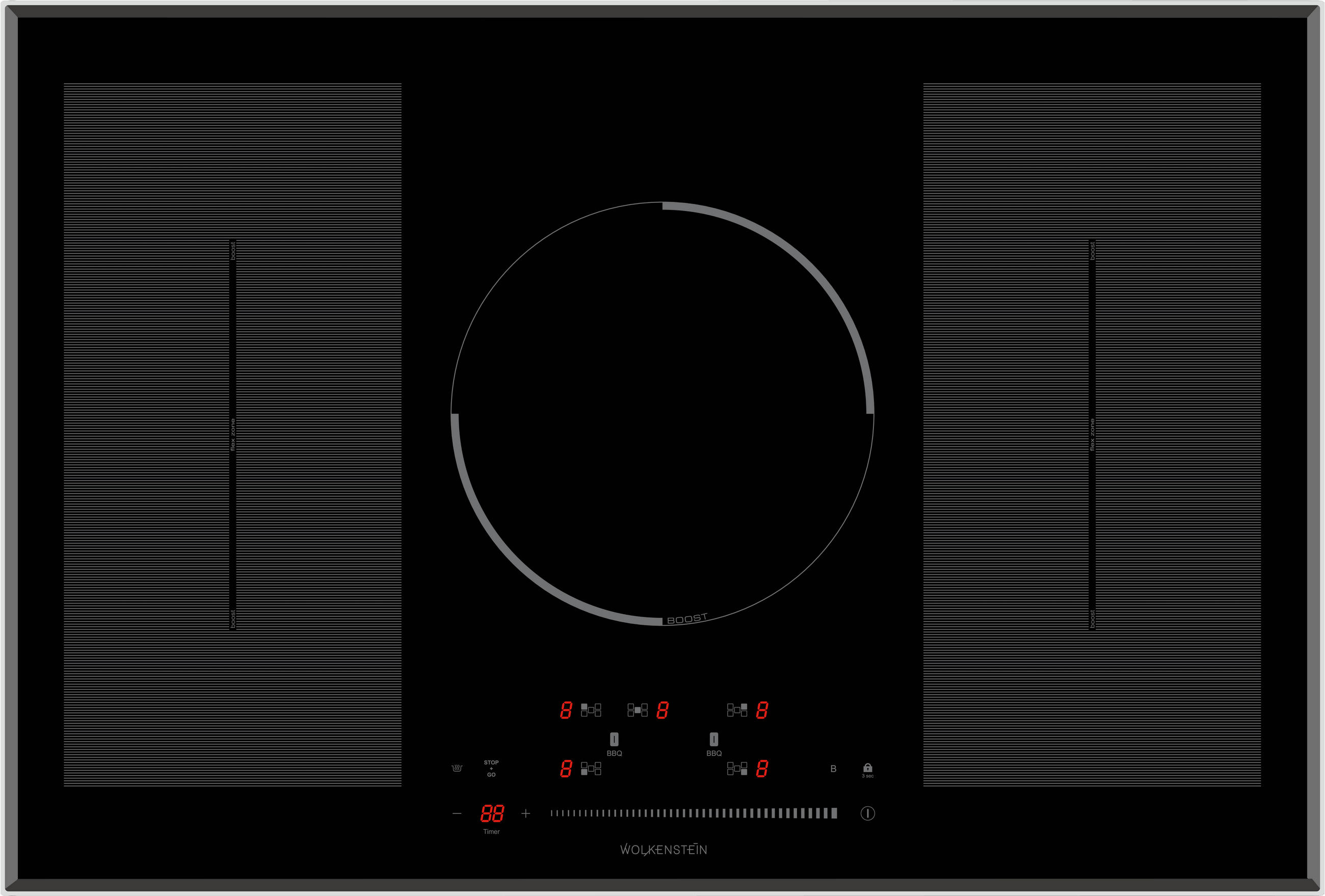 GLASKERAMIKKOCHFELD  - Basics, Glas (77/6/52cm) - Wolkenstein