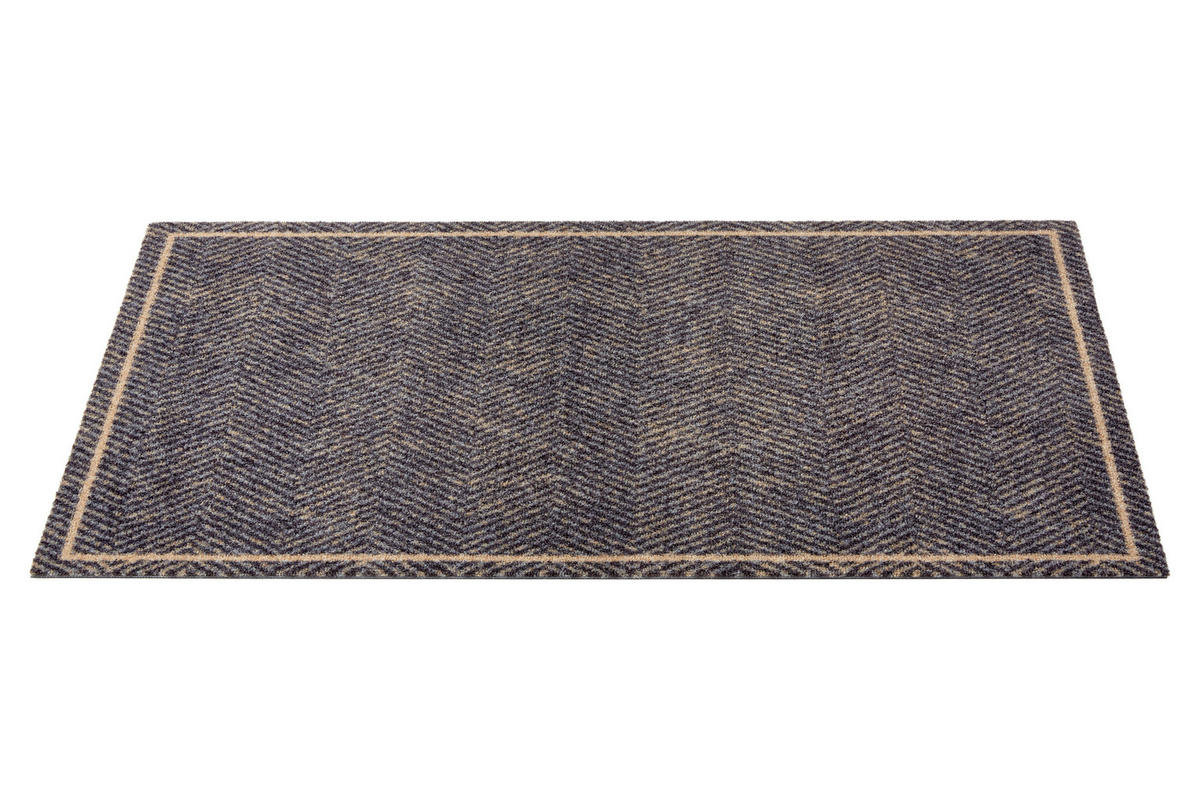 FUßMATTE  66/110 cm  Schwarz, Beige  - Beige/Schwarz, Design, Textil (66/110cm) - Esposa