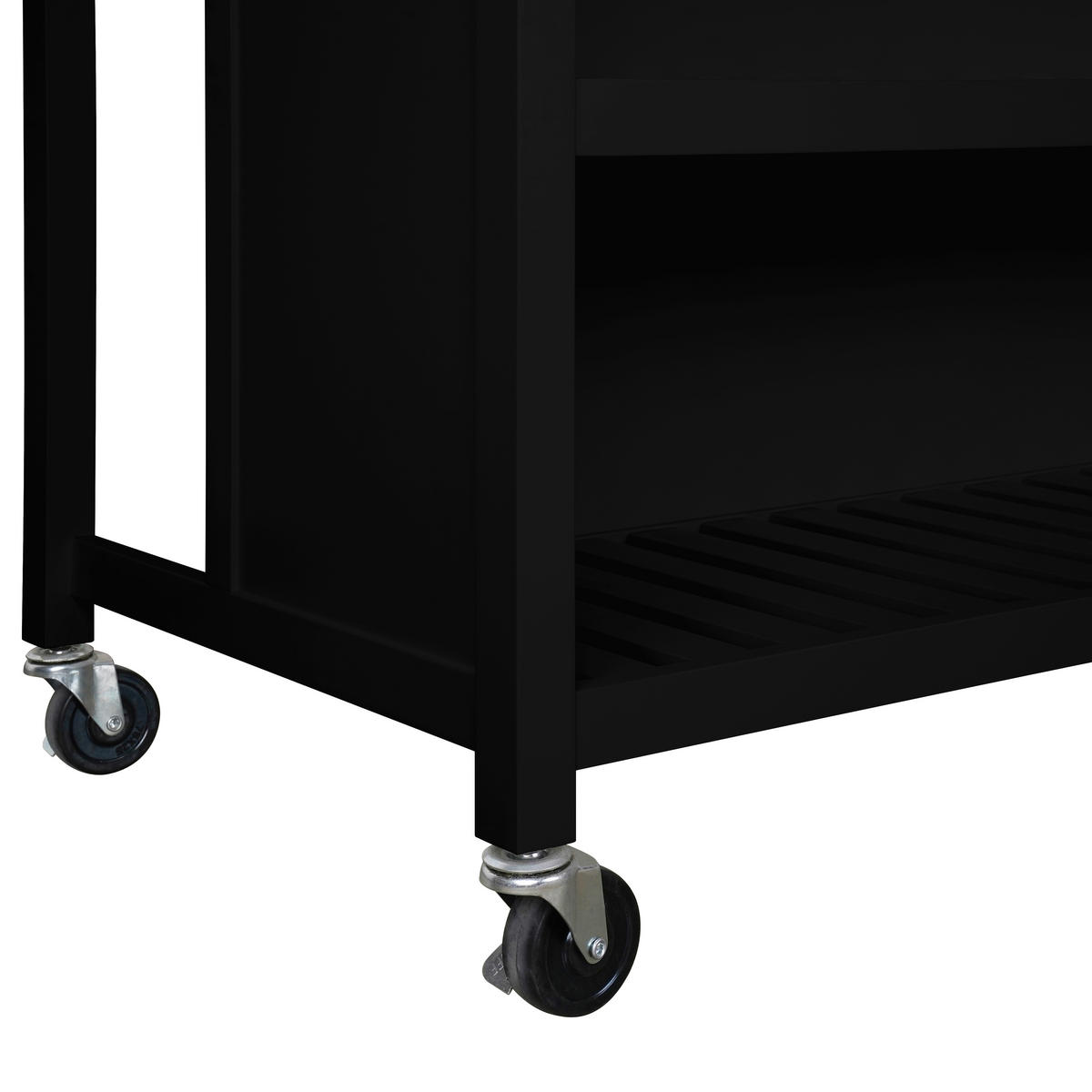 KÜCHENINSEL   in Naturfarben, Schwarz  - Schwarz/Naturfarben, Basics, Holz/Holzwerkstoff (98/94/58cm) - MID.YOU