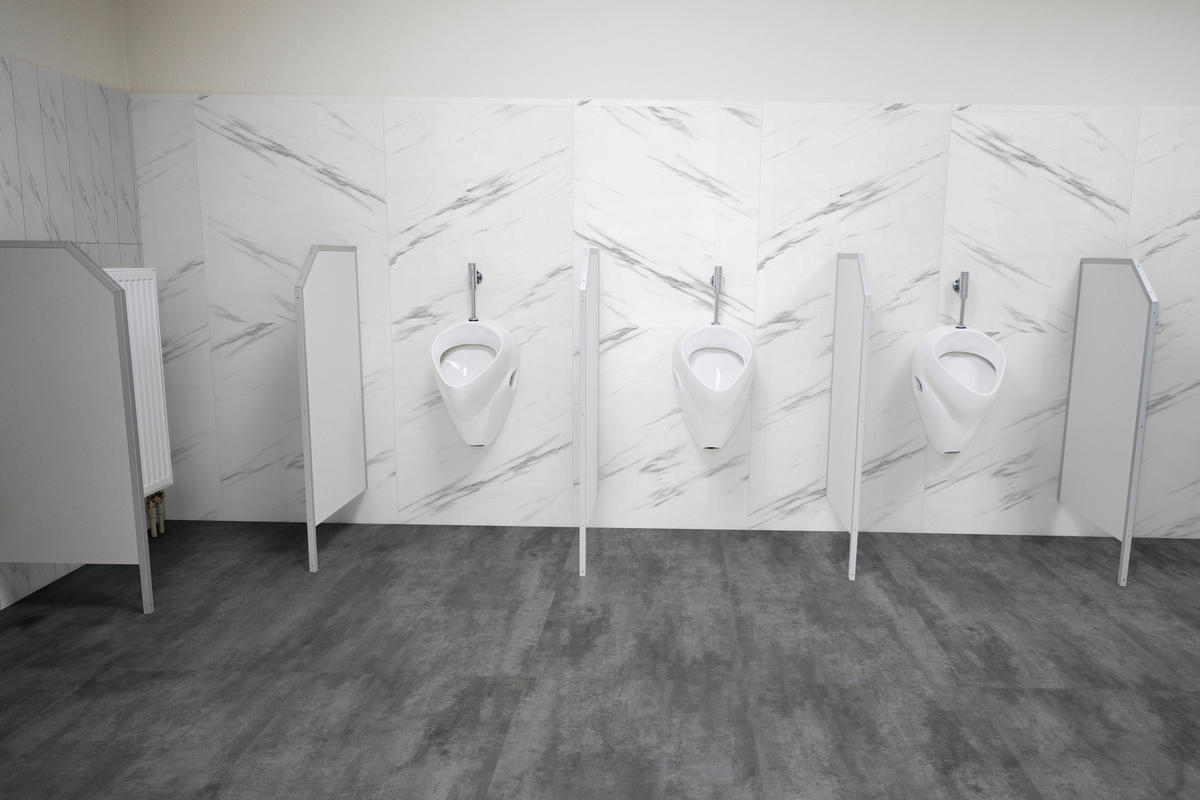 WANDPANEEL  - Weiß Hochglanz/Grau Hochglanz, MODERN, Kunststoff (120/60/0,37cm)