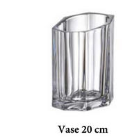 VÁZA, sklo,  - čiré, Lifestyle, sklo (15/20/15cm)