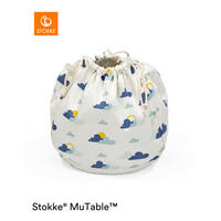 AUFBEWAHRUNGSTASCHE MuTable  - Blau/Gelb, Basics, Textil (27/32/50cm) - Stokke