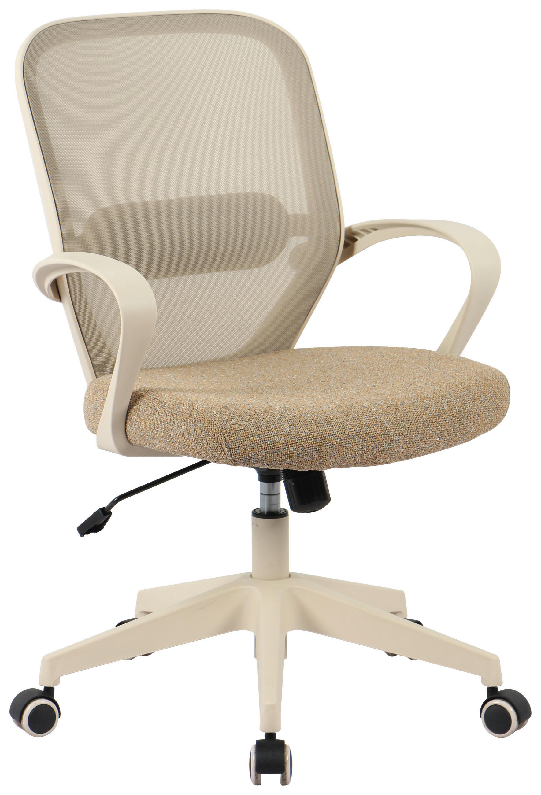 SNURRSTOL  i nätklädsel, vävt tyg beige  - beige, Modern, metall/textil (60/90-99.5/62,5cm) - Hom`in