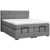 BOXSPRINGBETT 180/200 cm  in Grau  - Schwarz/Grau, KONVENTIONELL, Holz/Holzwerkstoff (180/200cm) - Moderano