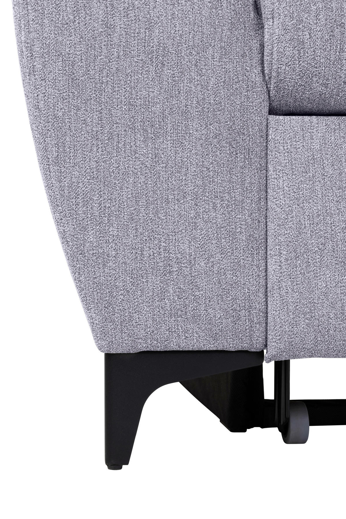 SAROKKANAPÉ textil szürke  - fekete/szürke, Konventionell, textil/fém (255/217cm) - MID.YOU