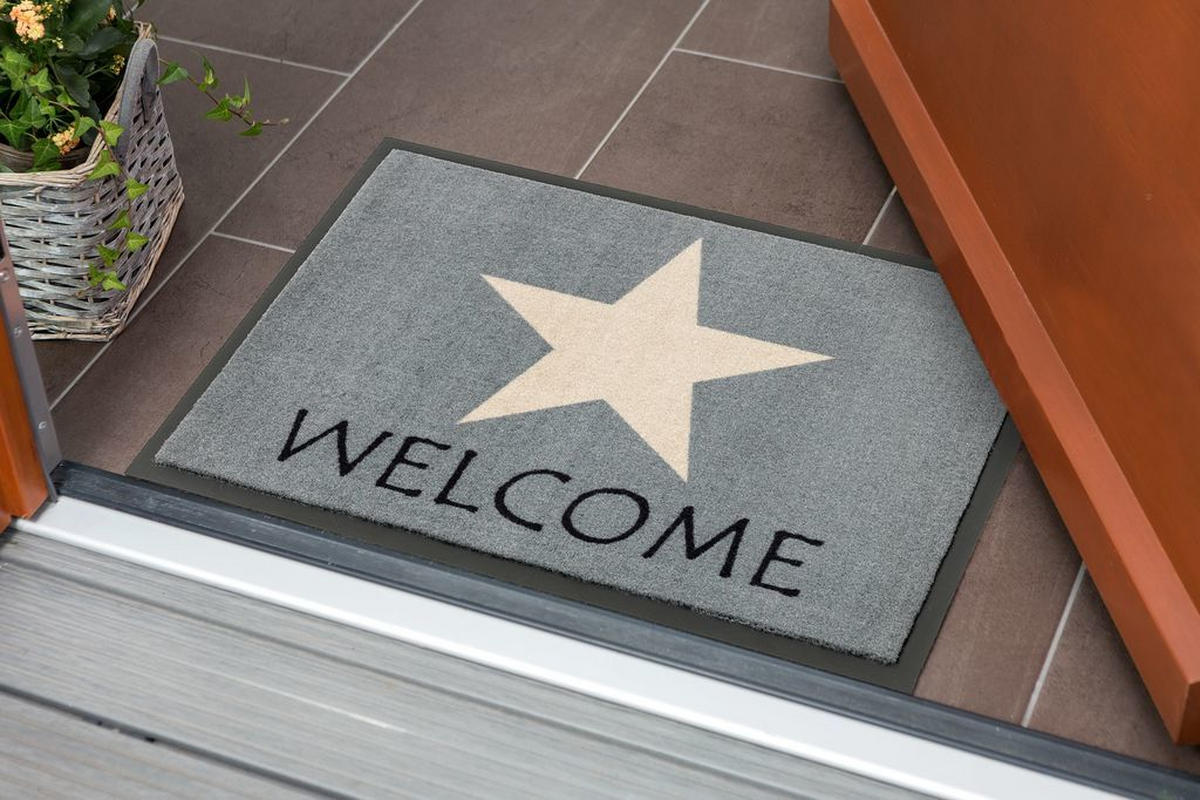 DÖRRMATTA - grå, Trend, textil (70/50cm) - Esposa