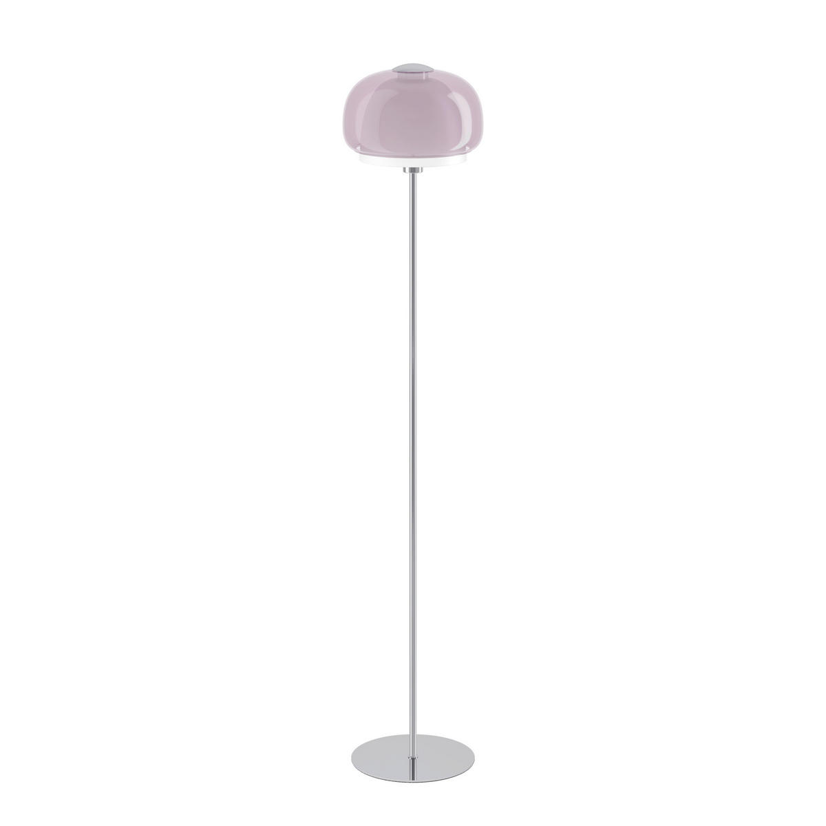 STEHLEUCHTE Belomontejo 22/160 cm  - Rosa/Weiß, Design, Glas/Metall (22/160cm) - Eglo