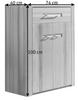 SCHUHSCHRANK Kernbuche teilmassiv Buchefarben  - Buchefarben/Alufarben, KONVENTIONELL, Holz/Metall (74/100/40cm) - Livetastic