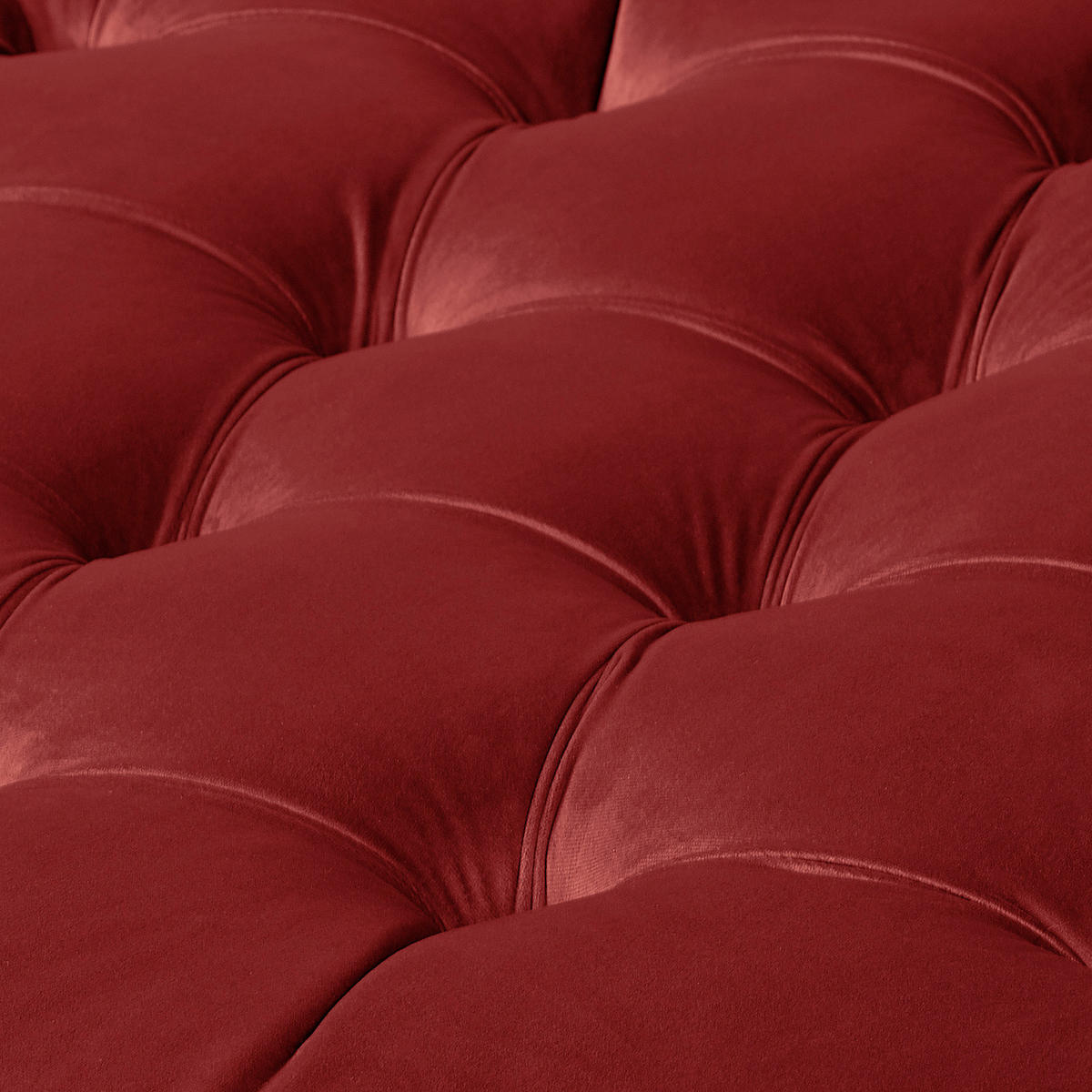 HOCKER Textil Bordeaux  - Bordeaux/Braun, Design, Holz/Textil (80/45/80cm) - Livetastic