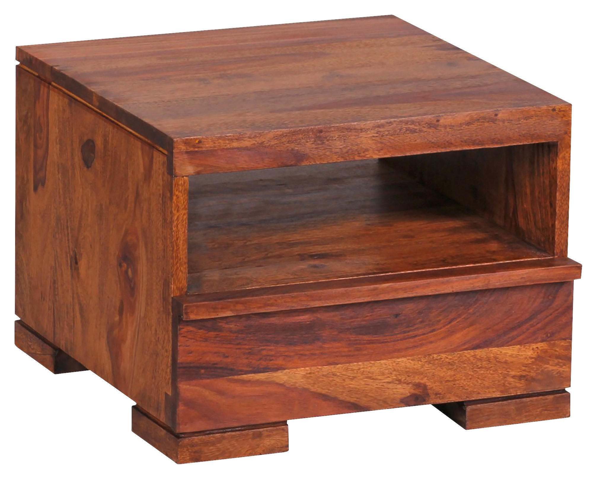 NACHTSCHRANK 40/30/40 cm Sheesham massiv  - Sheeshamfarben, KONVENTIONELL, Holz (40/30/40cm) - MID.YOU