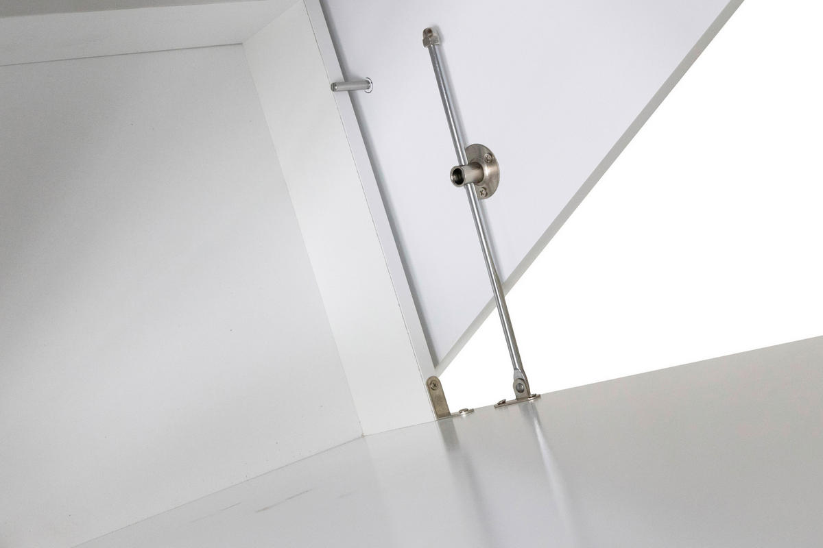 SERVIERWAGEN in Weiß  - Silberfarben/Schwarz, Basics, Holz/Holzwerkstoff (68/89/40cm) - MID.YOU