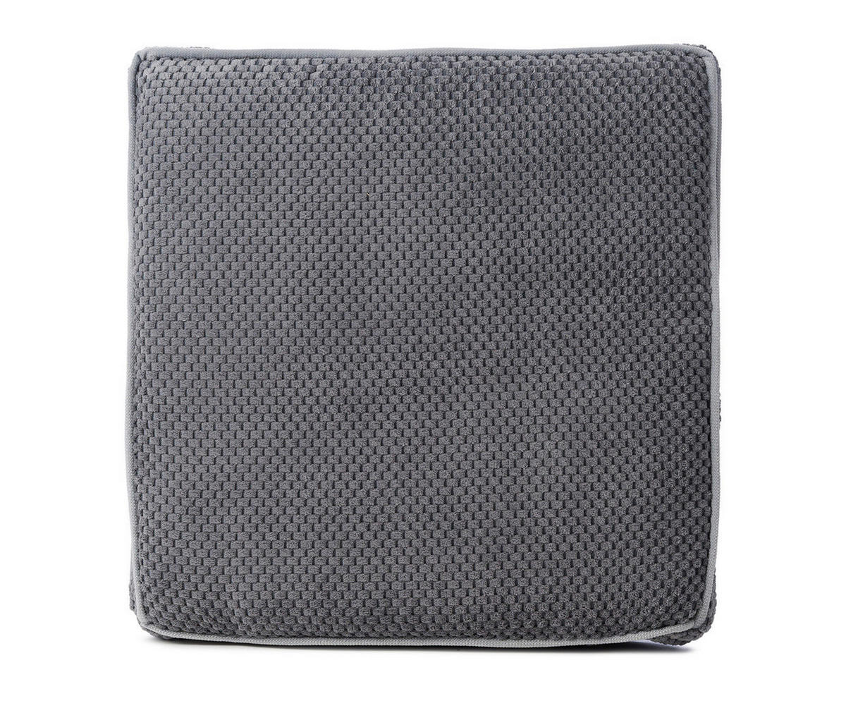 PODSEDÁK, 40/40/6 cm - antracitová, Basics, textil (40/40/6cm) - Novel