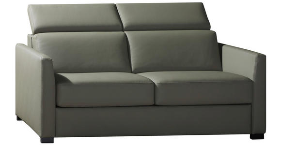 SCHLAFSOFA  in Mikrofaser Khaki  - Khaki/Schwarz, Design, Holz/Textil (184/85/97cm) - Novel