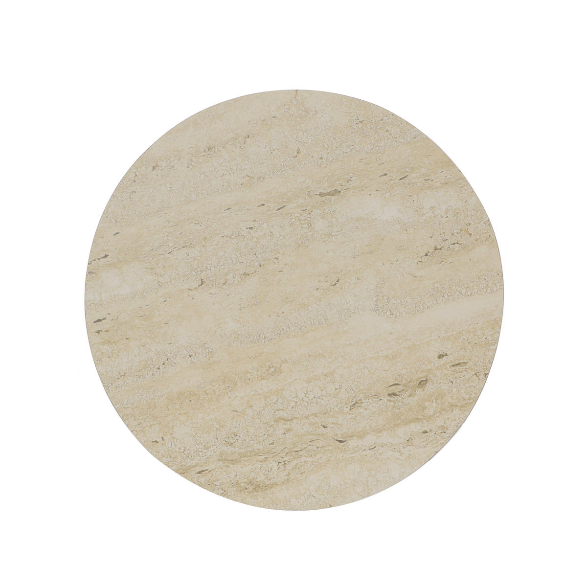BEISTELLTISCH 40/40/51 cm Creme rund  - Creme, MODERN, Keramik/Metall (40/40/51cm) - Milino