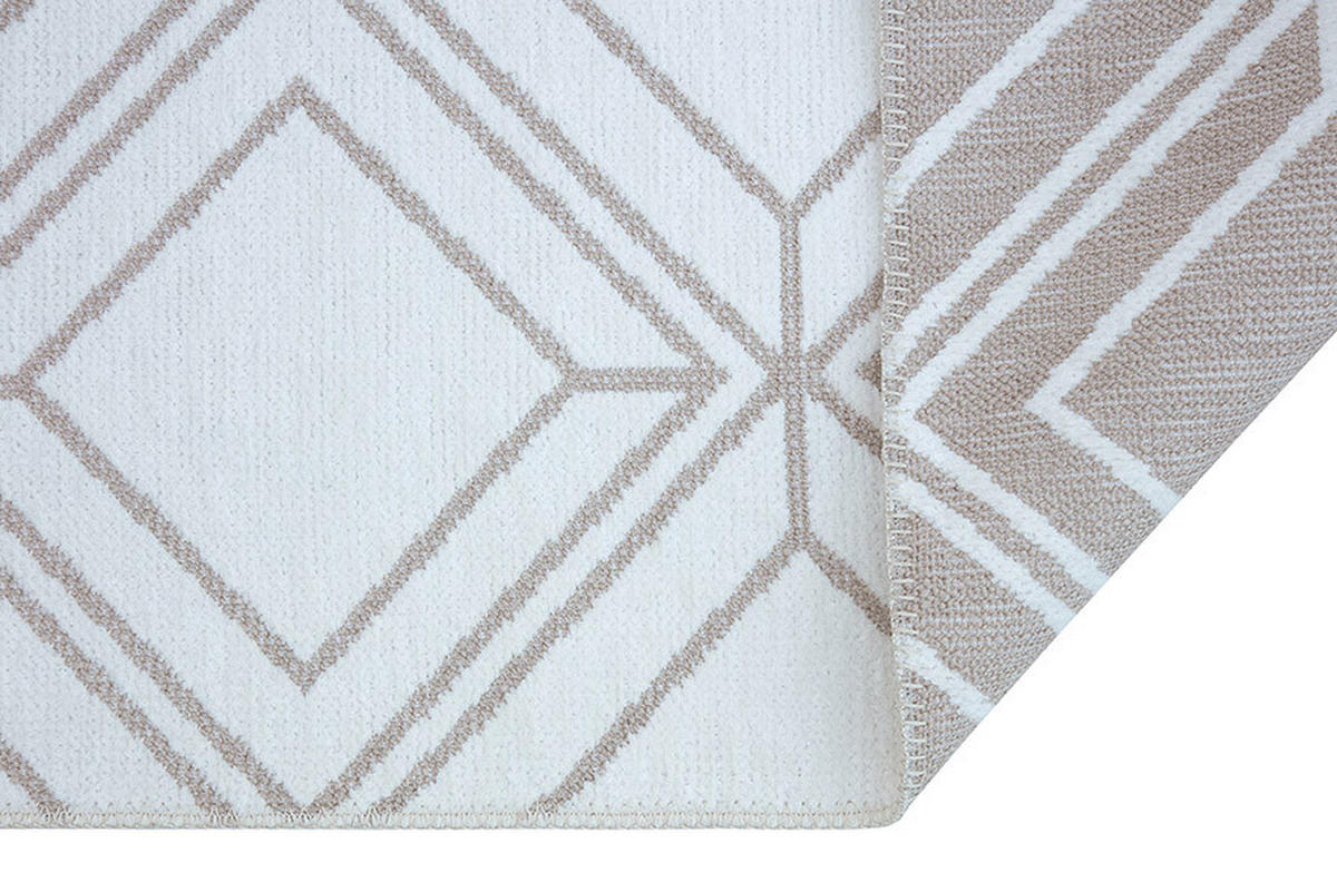 RAVNO TKANA PREPROGA  COLORI     80/150 cm    tkano  krem barve, zelena  - krem barve/zelena, Trendi, tekstil (80/150cm) - Novel