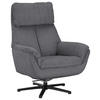 RELAXSESSEL Cord    - Anthrazit/Schwarz, Design, Textil/Metall (79/108/89cm)