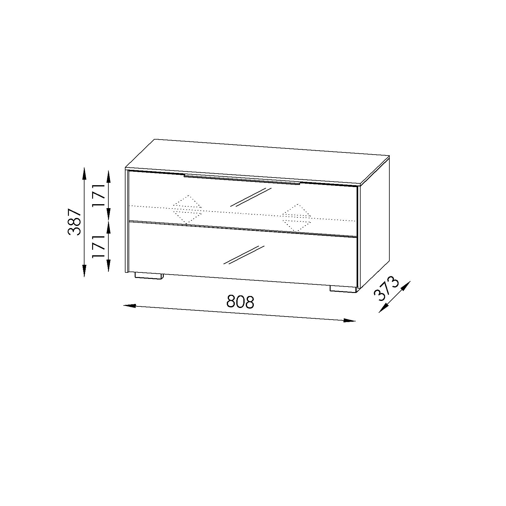 GARDEROBENBANK Weiß, Walnussfarben - Chromfarben/Walnussfarben, Design, Glas/Kunststoff (80,8/38,7/37,3cm) - Voleo