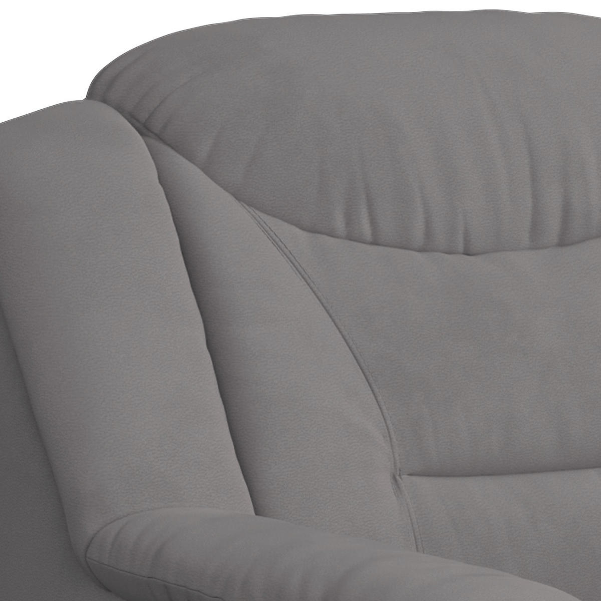 SESSEL Mikrofaser Hellgrau    - Hellgrau/Schwarz, Basics, Kunststoff/Textil (97/99/99cm) - MID.YOU