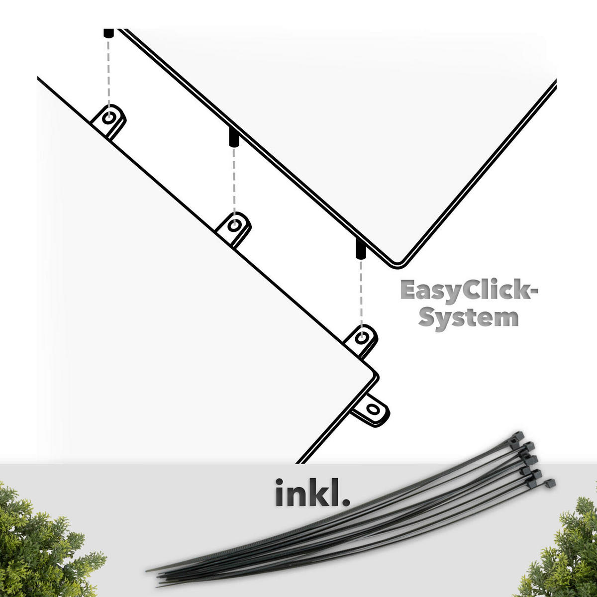 WANDVERKLEIDUNG  - Waldgrün/Dunkelgrün, Trend, Kunststoff (50/50cm) - Floordirekt