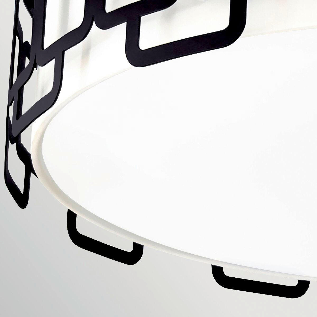 DECKENLEUCHTE Hinkley 57/17,6 cm  - Schwarz, Design, Textil/Metall (57/17,6cm) - Elstead Lighting