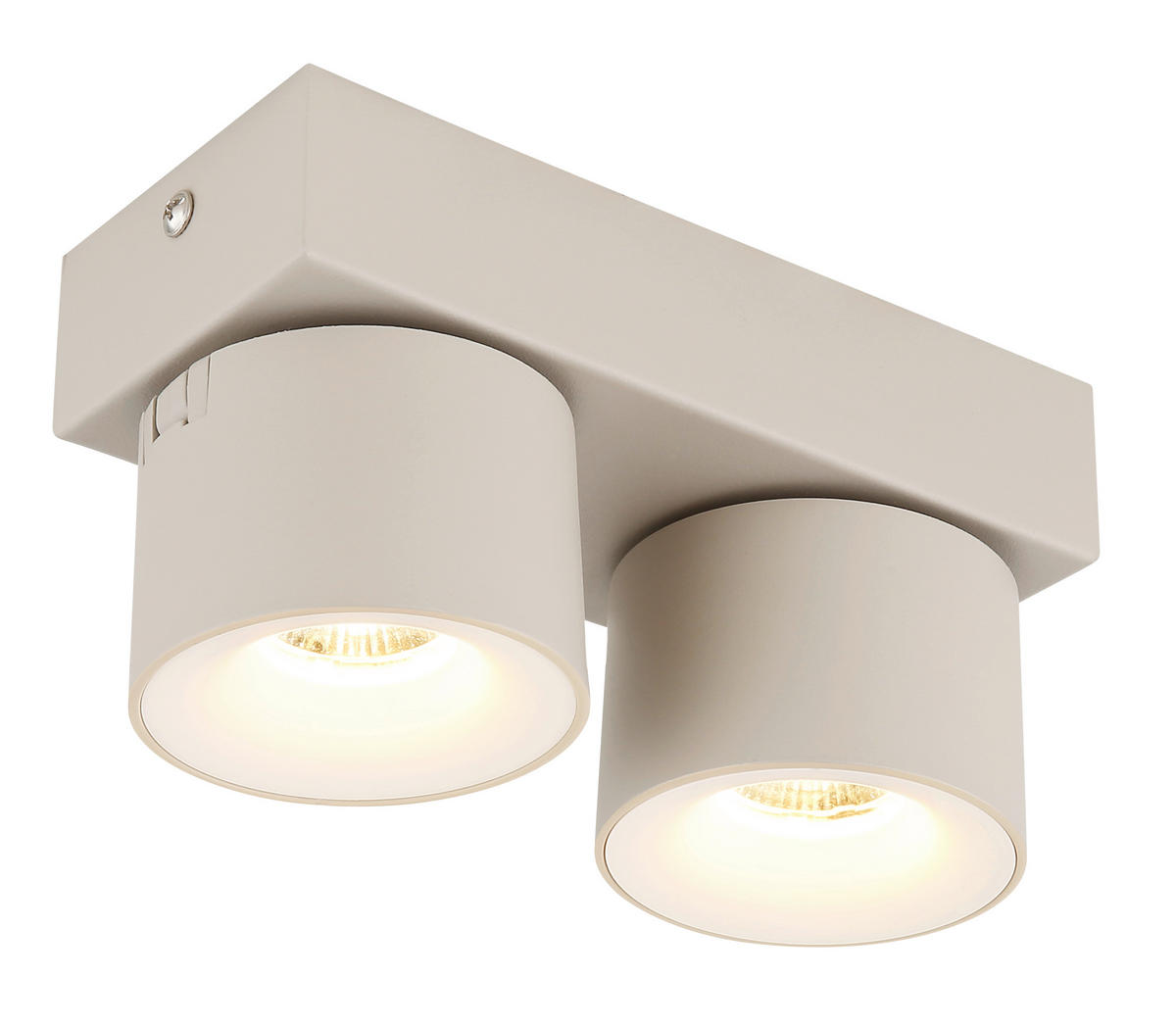 LED-STRAHLER 20.5/7.2/12 cm   - Transparent/Weiß, Design, Kunststoff/Metall (20.5/7.2/12cm) - Globo