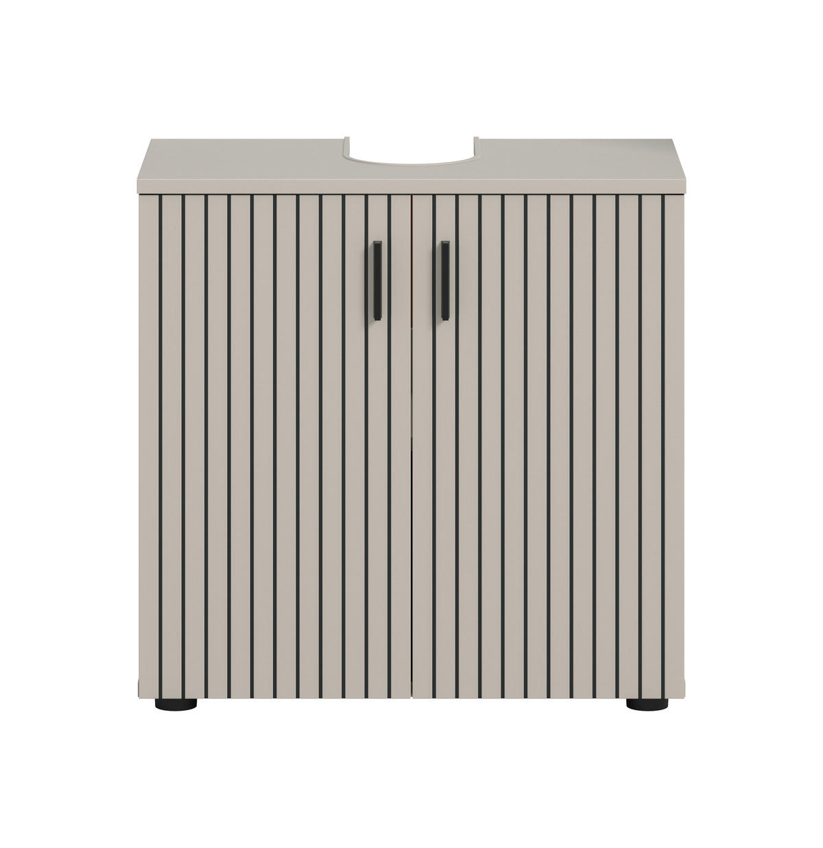 TVÄTTSTÄLLSUNDERSKÅP 60/59/30 cm  - svart/kashmir, Trend, trämaterial/plast (60/59/30cm) - MID.YOU