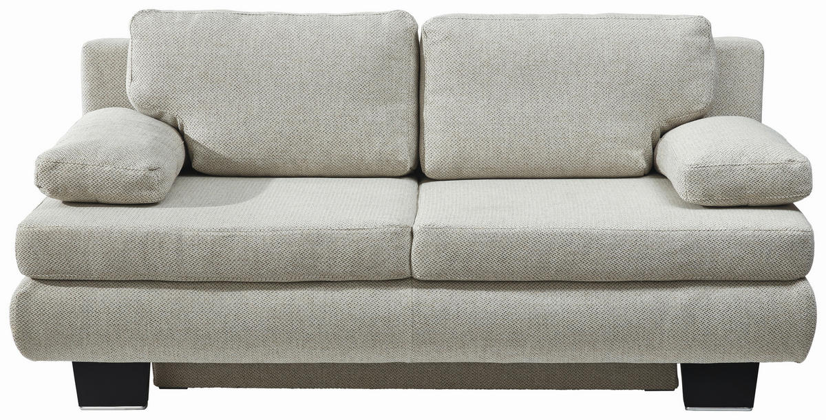 SCHLAFSOFA in Textil Beige  - Wengefarben/Beige, Design, Holz/Textil (203/94/100cm) - Novel