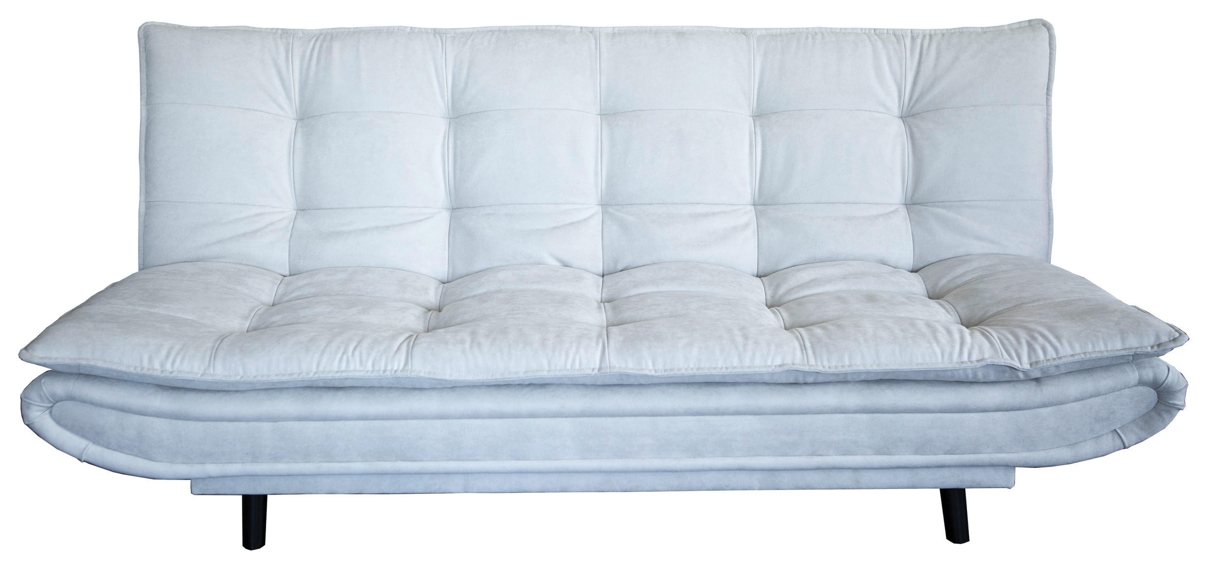 SCHLAFSOFA Mikrofaser, gesteppt Beige  - Beige/Schwarz, MODERN, Holz/Textil (194/100/90cm) - P & B