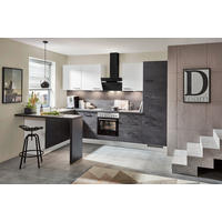 EINBAUKÜCHE   - Schwarz, Design, Holzwerkstoff - Celina