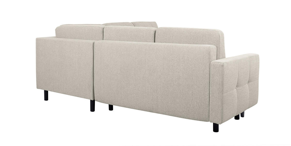 ECKSOFA in Hellgrau  - Buchefarben/Hellgrau, Design, Holz/Textil (242/242cm) - MID.YOU
