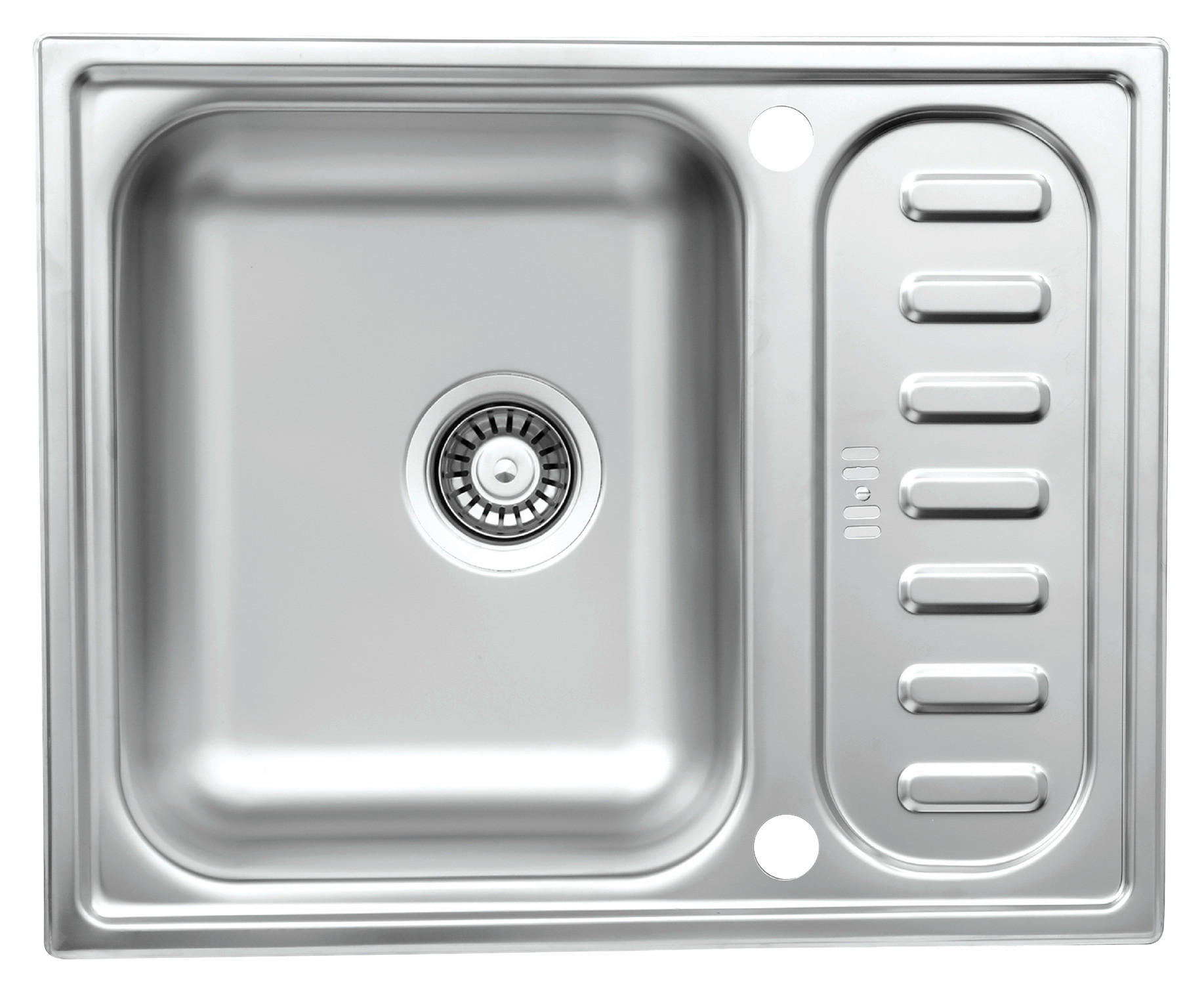 SPÜLE 17503100615500100-80  - Edelstahlfarben, Basics, Metall (61,5/17,5/50cm) - Respekta