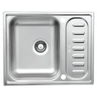 SPÜLE 17503100615500100-80  - Edelstahlfarben, Basics, Metall (61,5/17,5/50cm) - Respekta