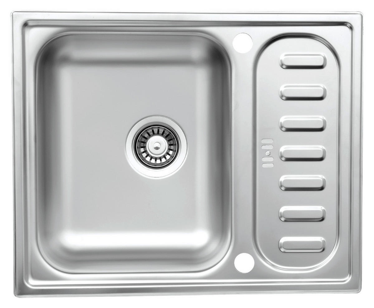 SPÜLE 17503100615500100-80  - Edelstahlfarben, Basics, Metall (61,5/17,5/50cm) - Respekta