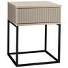NACHTTISCH 40/51,7/38,5 cm  in Schwarz, Kaschmir  - Kaschmir/Schwarz, Modern, Holzwerkstoff/Metall (40/51,7/38,5cm) - Livetastic