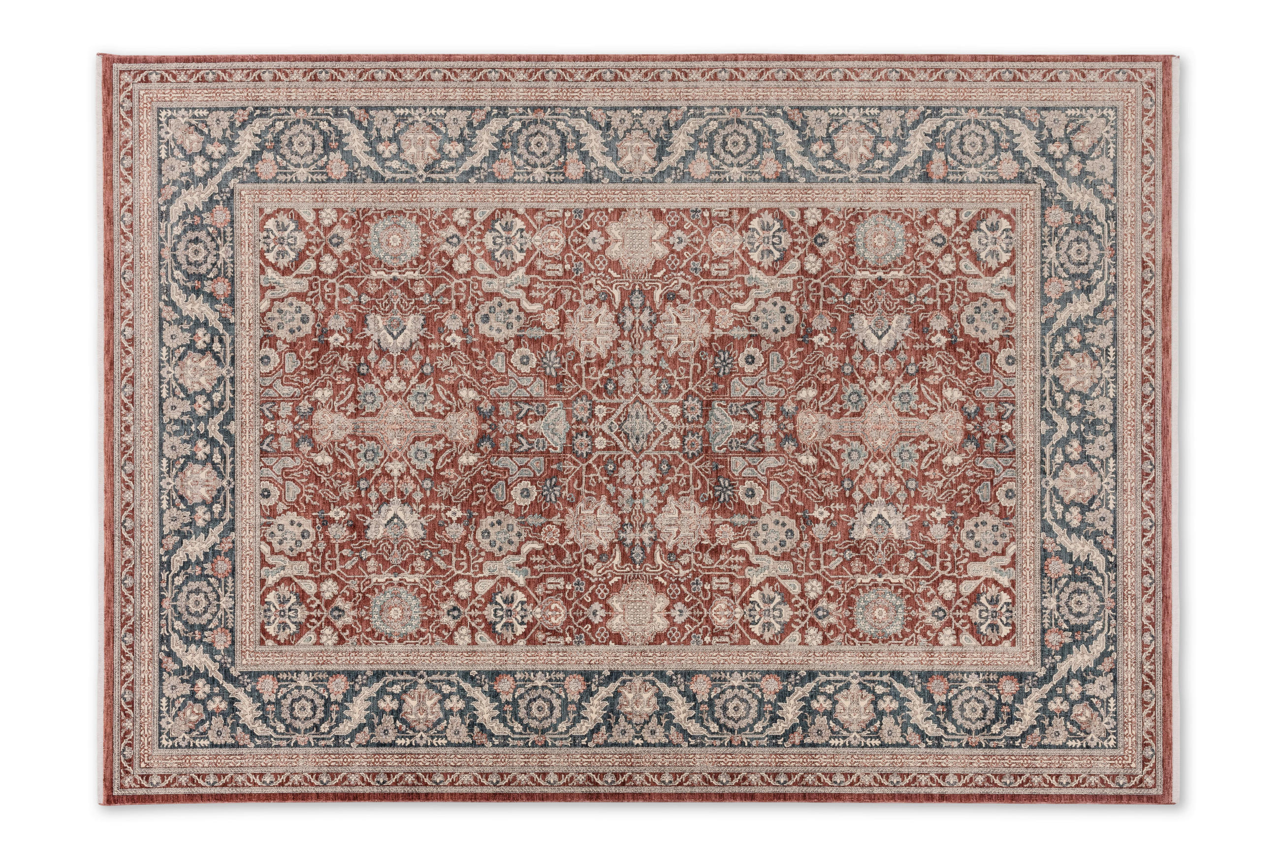 WEBTEPPICH 160/230 cm Tropea Rot  - Rot, KONVENTIONELL, Textil (160/230cm)