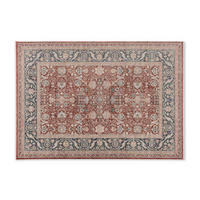 WEBTEPPICH 133/190 cm Tropea Rot  - Rot, KONVENTIONELL, Textil (133/190cm)