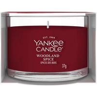 VONNÁ SVÍČKA  - čiré/vínově červená, Basics, parafín/sklo (5,5/4,5/5,5cm) - Yankee Candle