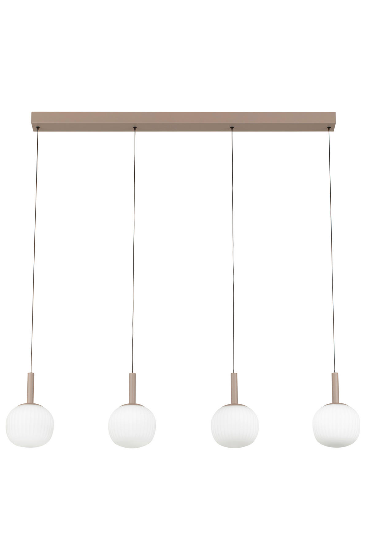 LED-HÄNGELEUCHTE 114/15/150 cm  - Weiß, Design, Glas/Metall (114/15/150cm) - Novel