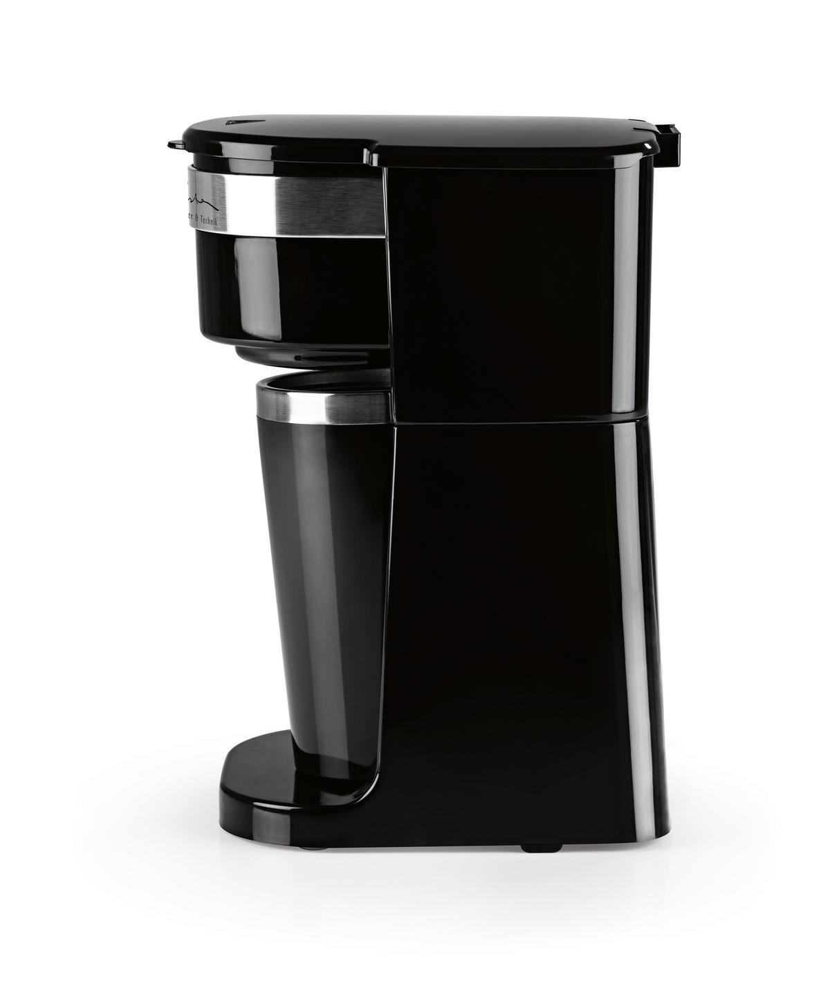 FILTERKAFFEEMASCHINE  - Silberfarben/Schwarz, Basics, Kunststoff/Metall (17,5/12,5/24,5cm)