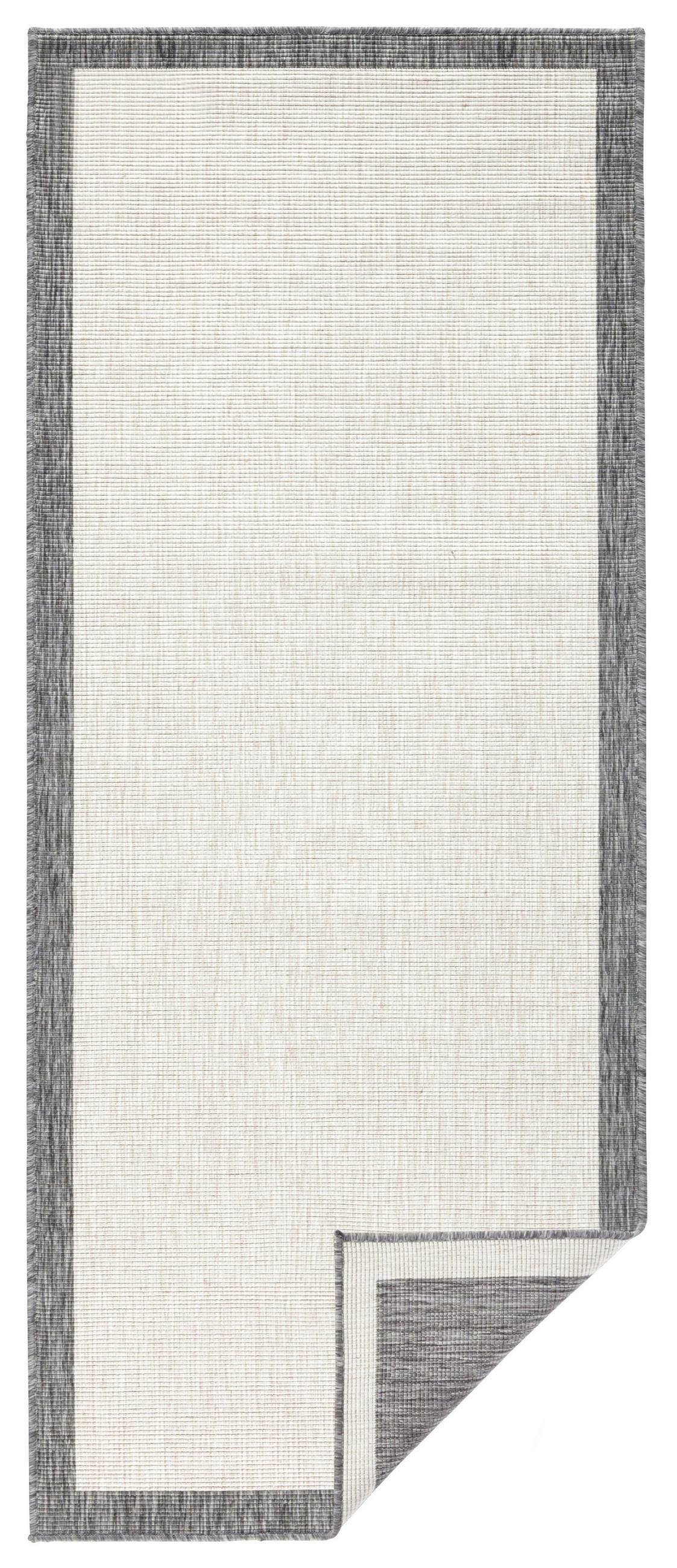 LÄUFER 80/250 cm Twin  - Creme/Grau, Design, Kunststoff (80/250cm)