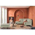 ECKSOFA Taupe Echtleder  - Taupe/Chromfarben, Design, Leder/Metall (224/252cm) - Novel