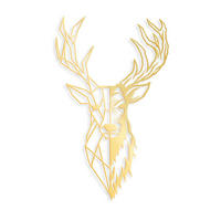 METALLBILD Goldfarben 42/70 cm  - Goldfarben, Basics, Metall (42/70cm) - X-Mas