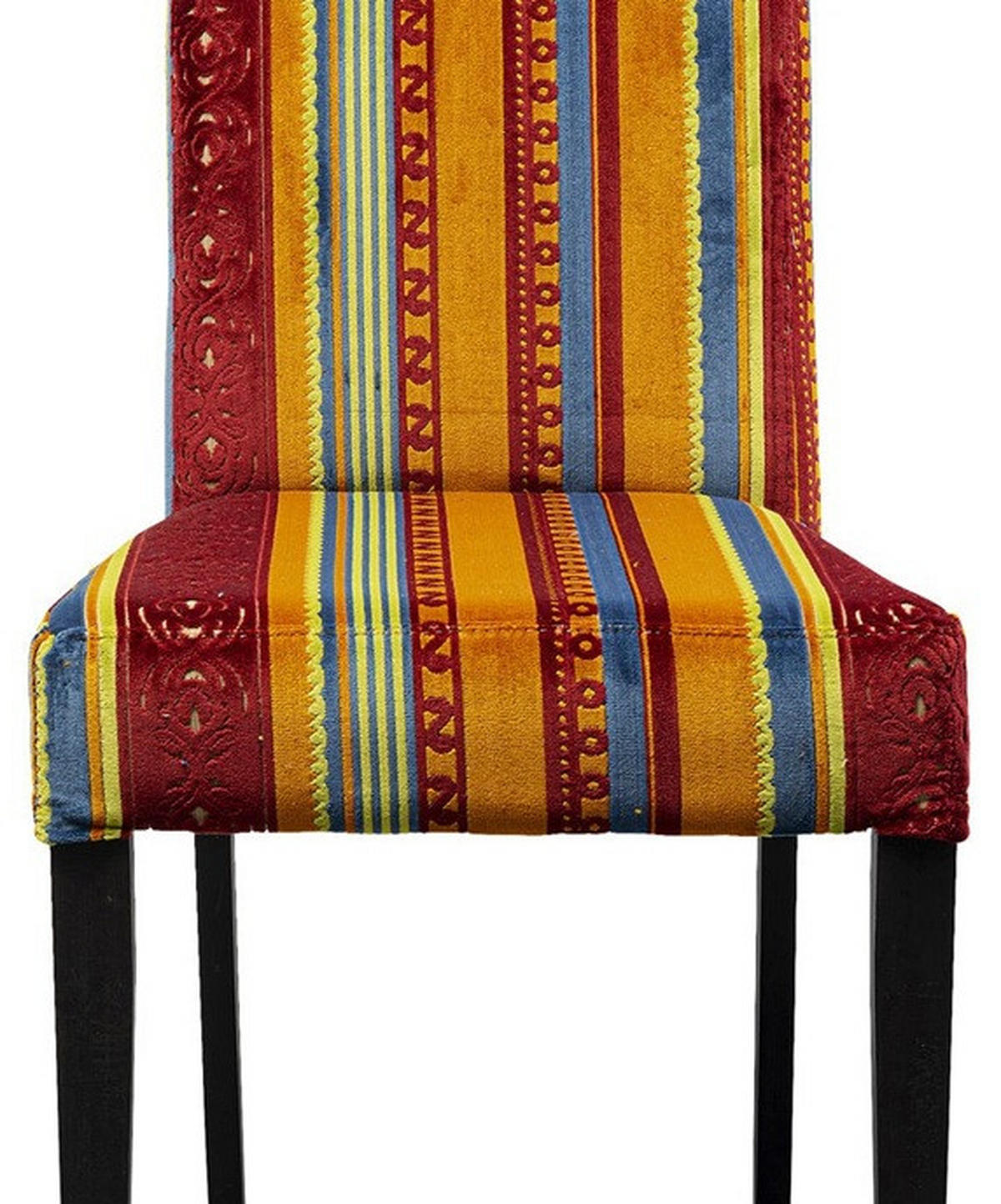 STUHL  in Textil  - Dunkelbraun/Multicolor, Design, Holz/Textil (46/97/65cm) - Kare-Design