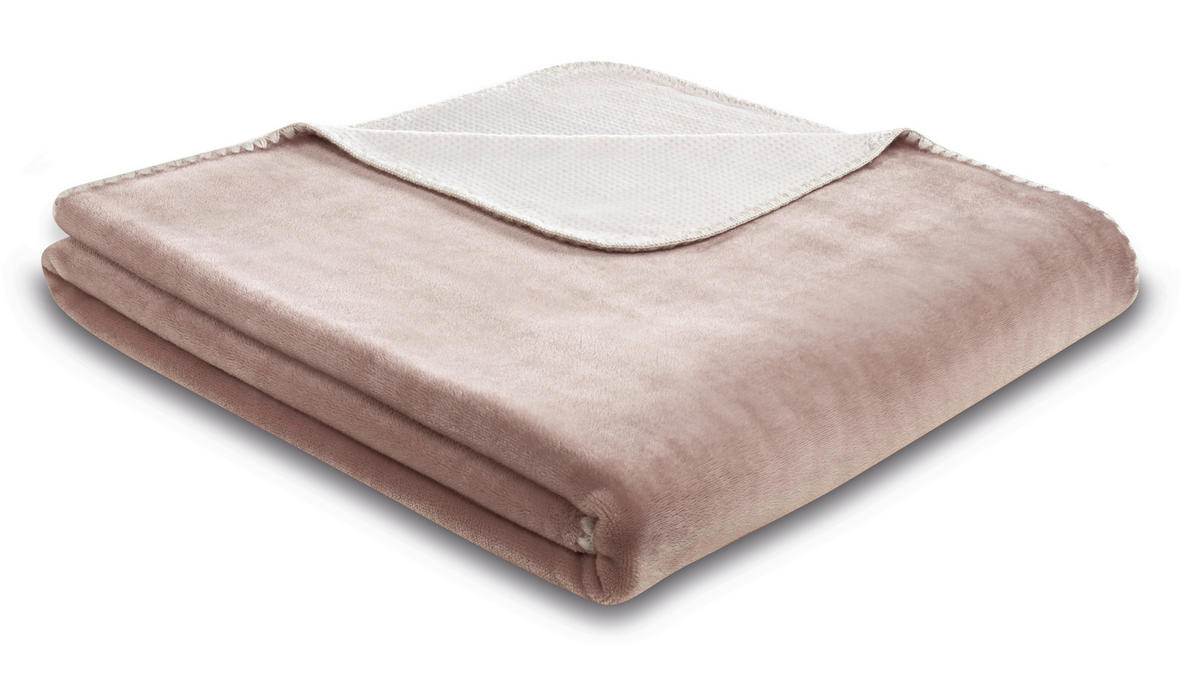 ODEJA 150/200 cm svetlo roza  - svetlo roza, Konvencionalno, umetna masa (150/200cm)