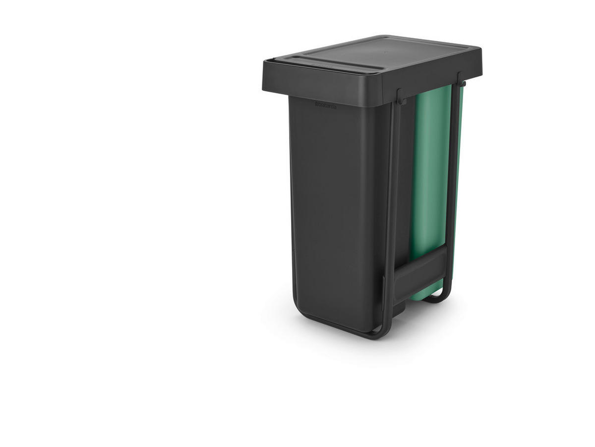 UGRAD. SUSTAV ZA ODV. OTPADA  2 x 30 l   - zelena/antracit, Basics, plastika (30,4/63,7/48,1cm) - Brabantia