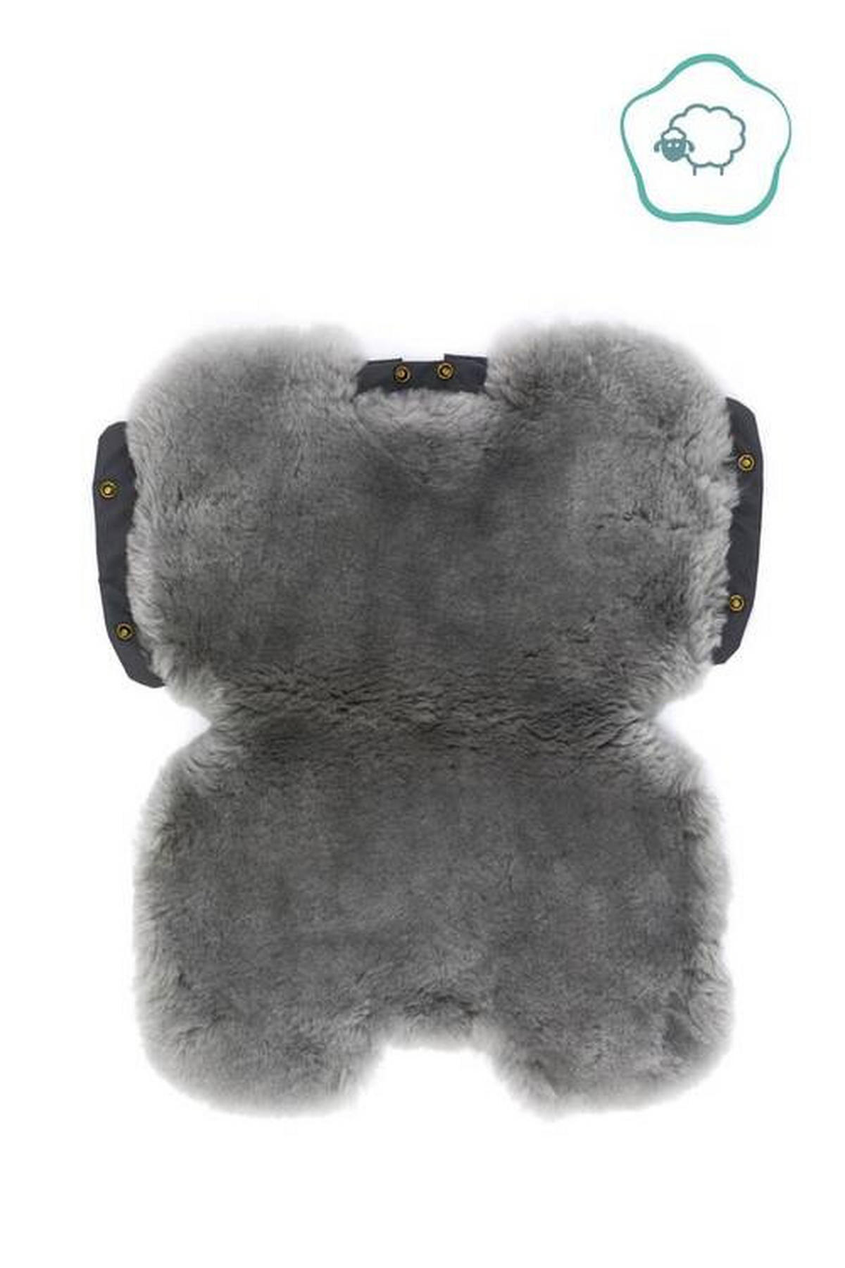 MUFF  - Grau, Basics, Kunststoff/Fell (30/46cm) - Jimmylee
