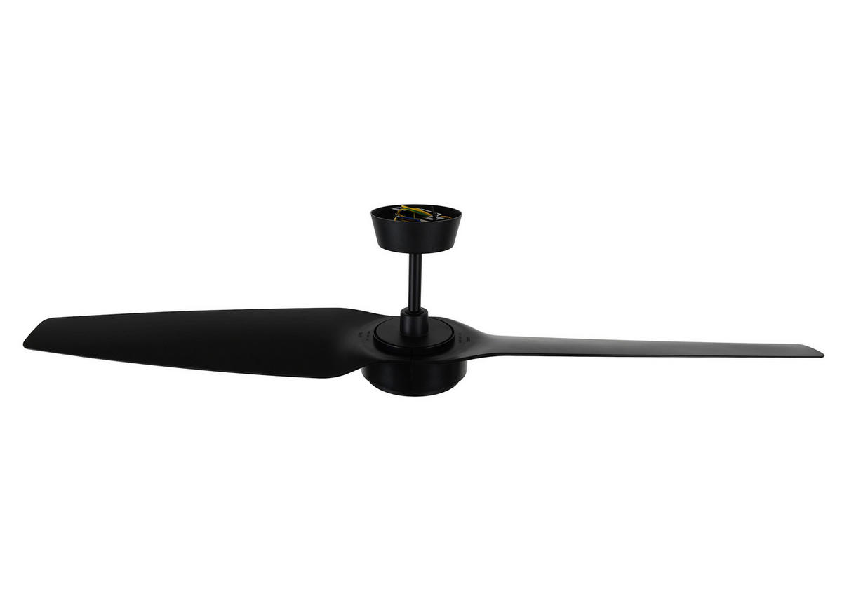 DECKENVENTILATOR     - Schwarz, Basics, Kunststoff (137/27/137cm)