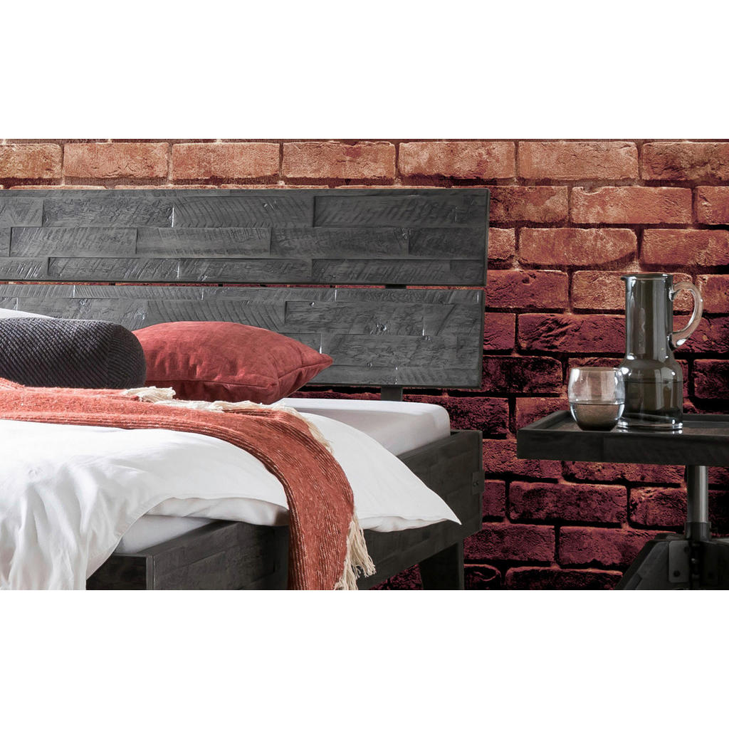 Thumbnail - Hasena Bett, Grau, Akazie, Holz, Akazie, massiv, Höhe ca. 22 cm, 90x200 cm, in verschiedenen Holzarten erhältlich, Größe...