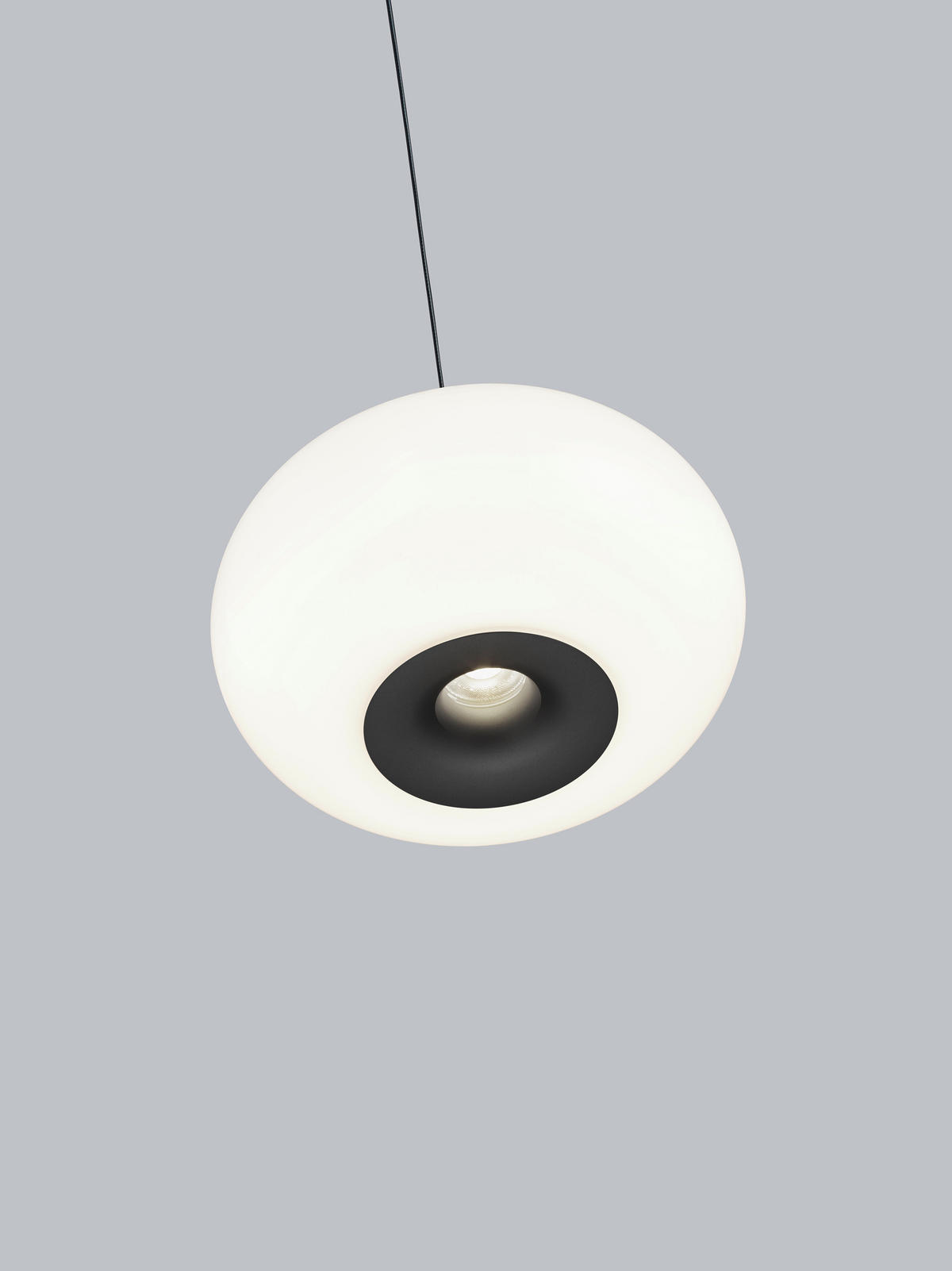 LED-HÄNGELEUCHTE Sapo 8 / 20/210 cm   - Schwarz, Design, Glas/Metall (8 / 20/210cm) - Helestra